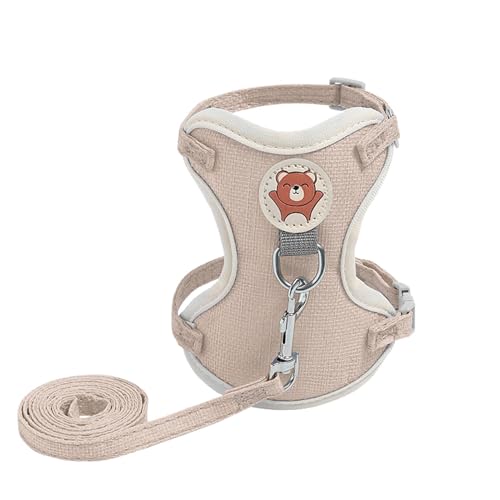 Kioriur Kätzchen-Westengeschirr – Hundewestengeschirr zum Ziehen – atmungsaktives und verstellbares Westengeschirr, modisches Design, für Haustiere, Spaziergänge Kioriur Kätzchen-Westengeschirr – Hundewestengeschirr zum Ziehen – atmungsaktives und verstellbares Westengeschirr, modisches Design, für Haustiere, Spaziergänge von Kioriur