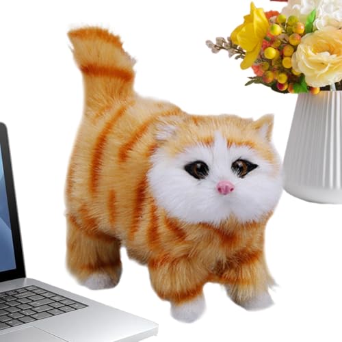 Kioriur Katze aus Plüsch, Katze, Dekoration, kleine Katze, realistische Puppen aus Plüsch, Katze, niedliches Katzenspielzeug für die Raumdekoration Kioriur Katze aus Plüsch, Katze, Dekoration, kleine Katze, realistische Puppen aus Plüsch, Katze, niedliches Katzenspielzeug für die Raumdekoration von Kioriur
