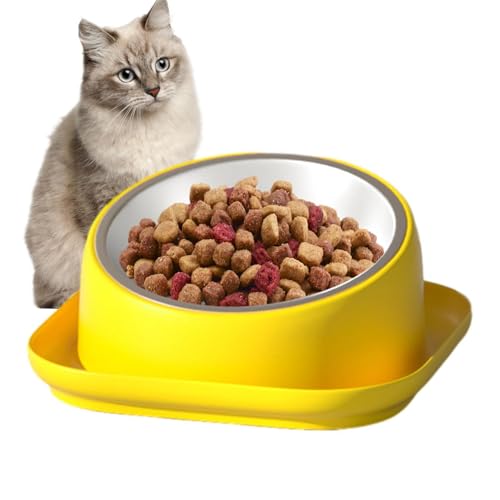 Kioriur Katzenschüssel, geneigt, erhöhte Katzenschüssel, rutschfest und geräuscharm, schützt die Wirbelsäule des Tieres, geneigt, geeignet für Katzen Kioriur Katzenschüssel, geneigt, erhöhte Katzenschüssel, rutschfest und geräuscharm, schützt die Wirbelsäule des Tieres, geneigt, geeignet für Katzen von Kioriur