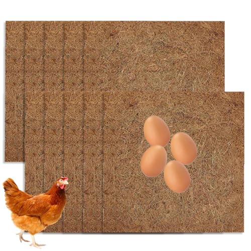 Kioriur Nistkissen für Hühner – waschbare und wiederverwendbare Nistmatte für Hühnerstall, Zubehör für Hühnerstall, Hühnerstall-Zubehör | Nistfutter aus Coc Fiber von Kioriur