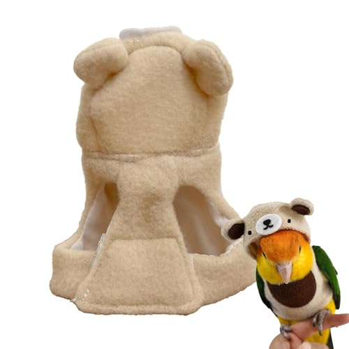 Kioriur Papageienkleidung für Vögel, Papageienkleidung, süßes Vogelkostüm mit bärenförmigem Papageienstoff | Warme und vielseitige Kleidung für Kioriur Papageienkleidung für Vögel, Papageienkleidung, süßes Vogelkostüm mit bärenförmigem Papageienstoff | Warme und vielseitige Kleidung für von Kioriur