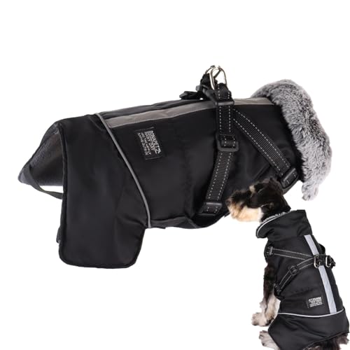 Kioriur Warmer Mantel für Hunde, Winterjacke für Hunde, reflektierende Kleidung für Hunde, Kostüm wasserdicht und winddicht für Hunde, Kleidung für Haustiere, Weihnachtsweste Kioriur Warmer Mantel für Hunde, Winterjacke für Hunde, reflektierende Kleidung für Hunde, Kostüm wasserdicht und winddicht für Hunde, Kleidung für Haustiere, Weihnachtsweste von Kioriur