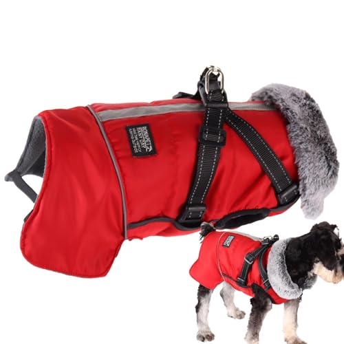 Kioriur Winterjacke für Hunde, Wintermantel für Hunde – reflektierende Weste für Hunde | Kostüm wasserdicht und winddicht, verstellbare Kleidung für Haustiere für drinnen und draußen Kioriur Winterjacke für Hunde, Wintermantel für Hunde – reflektierende Weste für Hunde | Kostüm wasserdicht und winddicht, verstellbare Kleidung für Haustiere für drinnen und draußen von Kioriur