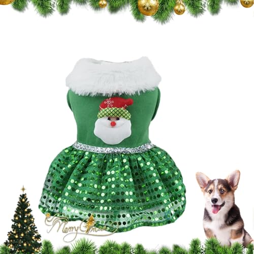 Weihnachtsoutfit - Weihnachtskostüme für Hunde, Weihnachtskleidung für Haustiere | Weihnachtskostüme für kleine und mittelgroße Hunde und Katzen, Mädchen-Hundekleidung, Urlaubsthema, Weihnachtsmann-Ro Weihnachtsoutfit - Weihnachtskostüme für Hunde, Weihnachtskleidung für Haustiere | Weihnachtskostüme für kleine und mittelgroße Hunde und Katzen, Mädchen-Hundekleidung, Urlaubsthema, Weihnachtsmann-Ro von Kioriur