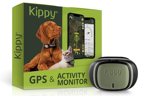 Kippy EVO GPS-Hundefinder für Hunde, wasserabweisend, mit umlaufender Verfolgung, GPS für Hunde mit Benachrichtigungen über Hundeaktivitäten, Dedizierte App, Grün von Kippy