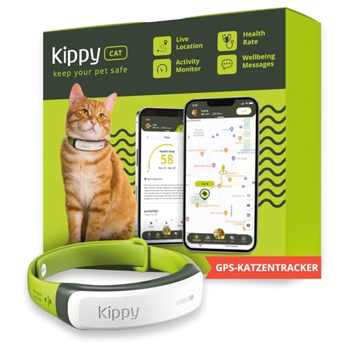 Kippy GPS-Halsband für Katzen, Kippy Cat Color, GPS-Tracker für Gesundheit und Aktivität, Katzenhalsband mit Sofortwarnung, mit virtuellen Grenzen Kippy GPS-Halsband für Katzen, Kippy Cat Color, GPS-Tracker für Gesundheit und Aktivität, Katzenhalsband mit Sofortwarnung, mit virtuellen Grenzen von Kippy