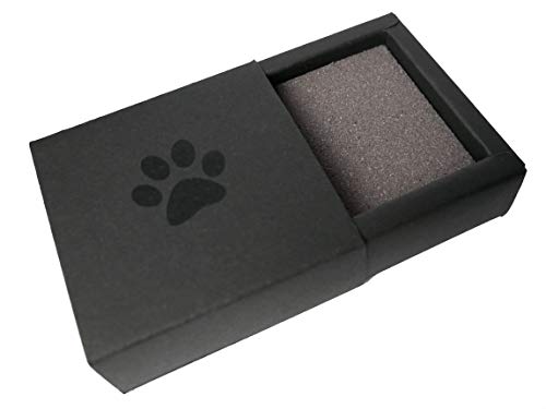 Kira Gates Pawprint Memory Box schwarz | Behalte den Pfotenabdruck deiner Katze dauerhaft, in 3D | ohne Dreck | schnelle und einfache Anwendung von Kira Gates