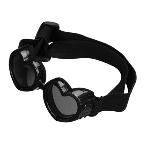 Herz-Sonnenbrille für Hunde,Herzförmige Hunde-Sonnenbrille | Antibeschlag-Sonnenbrille für Haustiere - Kleine Hunde-Sonnenbrille zum Radfahren, Anti-Beschlag-Brille, Augenschutz mit verstellbarem Riem Herz-Sonnenbrille für Hunde,Herzförmige Hunde-Sonnenbrille | Antibeschlag-Sonnenbrille für Haustiere - Kleine Hunde-Sonnenbrille zum Radfahren, Anti-Beschlag-Brille, Augenschutz mit verstellbarem Riem von Kirdume