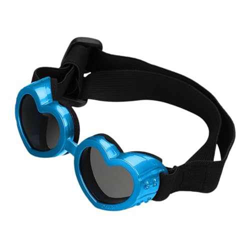 Herzförmige Hundesonnenbrille,Hundeherzförmige Sonnenbrille - Antibeschlag-Sonnenbrille für Haustiere | UV-Schutz-Hundesonnenbrille mit verstellbarem Riemen, Haustierbrille für Hunde, Welpen-Sonnenbri Herzförmige Hundesonnenbrille,Hundeherzförmige Sonnenbrille - Antibeschlag-Sonnenbrille für Haustiere | UV-Schutz-Hundesonnenbrille mit verstellbarem Riemen, Haustierbrille für Hunde, Welpen-Sonnenbri von Kirdume