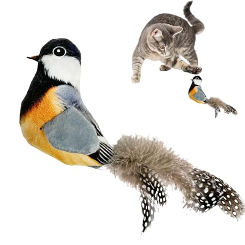 Katzenminze-Spielzeug für Katzen, Katzenspielzeug Katzenminze | Plüsch-Cartoon-Vogel-Form-Katzenminze-Spielzeug,Entspannungszubehör mit Rasselpapier, multifunktionales, attraktives Katzenspielzeug zum Katzenminze-Spielzeug für Katzen, Katzenspielzeug Katzenminze | Plüsch-Cartoon-Vogel-Form-Katzenminze-Spielzeug,Entspannungszubehör mit Rasselpapier, multifunktionales, attraktives Katzenspielzeug zum von Kirdume
