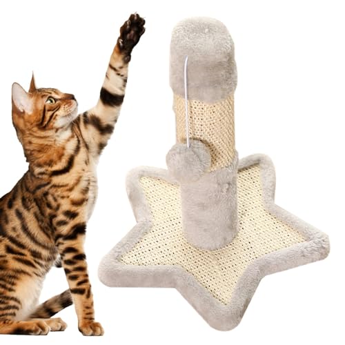 Kratzbaum für Katzen, Kratzbaum für Hauskatzen - Krallenkratzer für Katzen mit baumelndem Ball - Interaktives Spielzeug, Kratzbaum, Katzenaktivitätskratzer, Kätzchenspielzeug für Hauskatzen Kratzbaum für Katzen, Kratzbaum für Hauskatzen - Krallenkratzer für Katzen mit baumelndem Ball - Interaktives Spielzeug, Kratzbaum, Katzenaktivitätskratzer, Kätzchenspielzeug für Hauskatzen von Kirdume