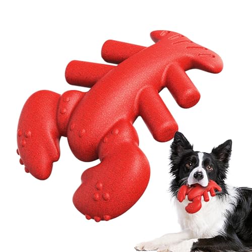 Kirdume Robustes Kauspielzeug für Hunde, Kauspielzeug für Aggressive Hunde | Hundekauspielzeug Unzerstörbares Hundespielzeug - Interaktives Hundespielzeug in Hummerform, Hundespielzeug für Training von Kirdume