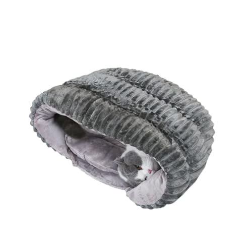 Kirdume Winterschlafsack für Katzen, Schlafsack für Katzen - Verdicktes warmes Katzenbett für Hauskatzen | Pantoffelförmiges, geschlossenes, weiches Kätzchenhaus für den und Winter Kirdume Winterschlafsack für Katzen, Schlafsack für Katzen - Verdicktes warmes Katzenbett für Hauskatzen | Pantoffelförmiges, geschlossenes, weiches Kätzchenhaus für den und Winter von Kirdume