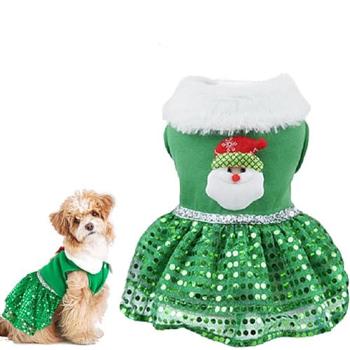 Kirei Sui Partykleid für kleine Welpen, Hunde, Katzen, glitzernd, Weihnachtsmann, Frohe Weihnachten, Ostern, Tutu, Partykleid, Grün, Größe L Kirei Sui Partykleid für kleine Welpen, Hunde, Katzen, glitzernd, Weihnachtsmann, Frohe Weihnachten, Ostern, Tutu, Partykleid, Grün, Größe L von Kirei Sui