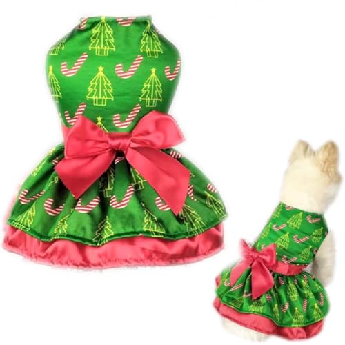 Kirei Sui Weihnachtliches Partykleid für kleine Welpen, Haustiere, Hunde, Katzen, Urlaub, Tutu, Grün, Größe S Kirei Sui Weihnachtliches Partykleid für kleine Welpen, Haustiere, Hunde, Katzen, Urlaub, Tutu, Grün, Größe S von Kirei Sui