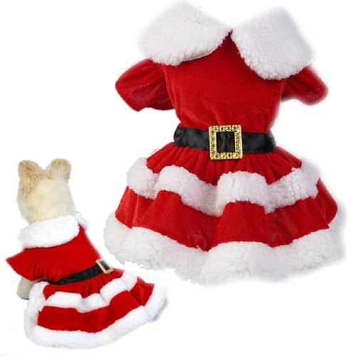 Kirei Sui Weihnachtsmann-Kostüm für kleine Welpen, Hunde, Katzen, Weihnachtsmann-Kostüm, Frohe Weihnachten, Ostern, Tutu, Partykleid, Rot / Weiß, Größe S Kirei Sui Weihnachtsmann-Kostüm für kleine Welpen, Hunde, Katzen, Weihnachtsmann-Kostüm, Frohe Weihnachten, Ostern, Tutu, Partykleid, Rot / Weiß, Größe S von Kirei Sui
