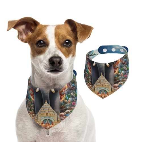 Animal Island Hundehalstuch für kleine, mittelgroße und große Hunde, Dreieckstuch für Mädchen oder Jungen Animal Island Hundehalstuch für kleine, mittelgroße und große Hunde, Dreieckstuch für Mädchen oder Jungen von Kirrowe