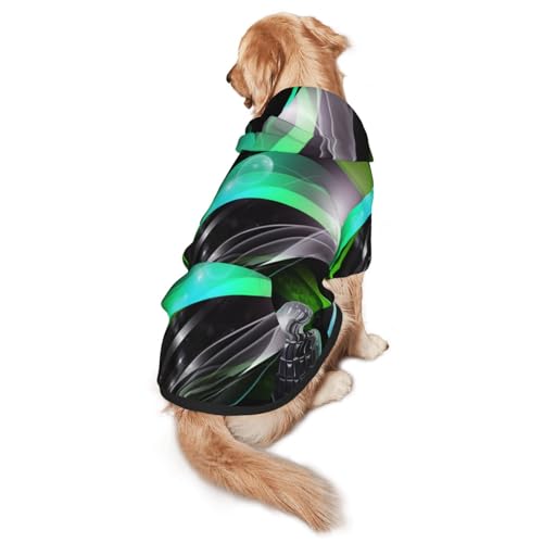 Dreidimensionaler Hunde-Kapuzenpullover – weiche und atmungsaktive Polyester-Haustierkleidung für mittelgroße und große Hunde von Kirrowe