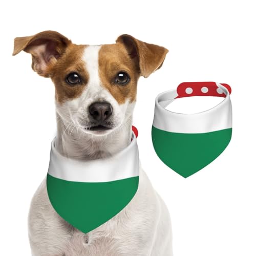 Hundehalstuch mit Flagge von Ungarn für kleine, mittelgroße und große Hunde, Dreieckstuch für Mädchen oder Jungen von Kirrowe