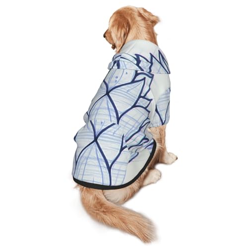 Schöner Hunde-Kapuzenpullover mit Lotusblüte, weiches und atmungsaktives Polyester, Haustierkleidung für mittelgroße und große Hunde von Kirrowe