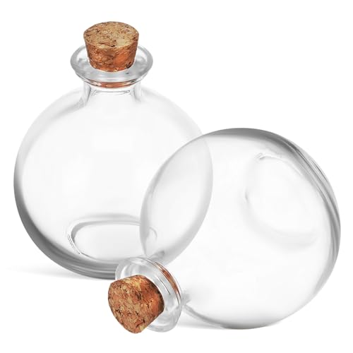 Kisangel Terrarium-pflanzgefäß-Set 2 Stück Leere Glas-moosflasche Hydrokulturpflanzen Terrarium Heimdekoration Mooshandwerk Kisangel Terrarium-pflanzgefäß-Set 2 Stück Leere Glas-moosflasche Hydrokulturpflanzen Terrarium Heimdekoration Mooshandwerk von Kisangel