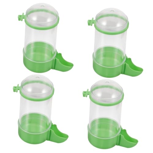 Kisangel 4stücke Parrot Wassertränke Automatischer Wasserspender Für Vögel Futter Und Für Papageien Und Wellensittiche Einfache Handhabung Langlebigem Material Wasserleckage von Kisangel