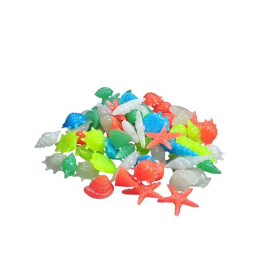 Kisangel Dekorative Steine ​​für Aquarien 50 Stück Kunstharz-Ornamente Natürliche Aquarienlandschaft Sicheres Material Für Aquarien Zufällige Farbe von Kisangel
