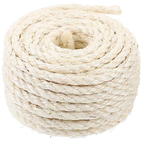 Kisangel 1 Rolle Sisal Katzenkratzbaum Seil Ersatzseil für Kratzbäume und Kratzmöbel für DIY Projekte Langlebig und Vielseitig Einsetzbar von Kisangel