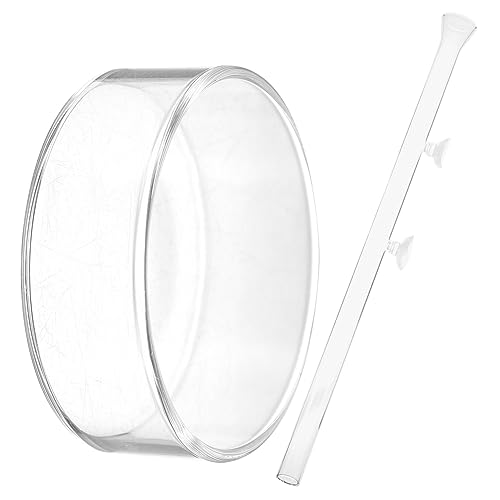 Kisangel 1satz Aquarium Futterrohr Für Garnelen Transparente Futterhilfe Mit Saugnäpfen Für Aquarien Praktisch Und Platzsparend Für Cherry Und Crystal Shrimp von Kisangel