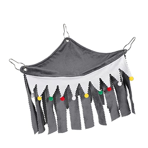 Kisangel 1 Satz Haustierzelt Nest Hängematte Frettchen Kleines Tier Hängen Betten Für Meerschweinchen Tierheim Für Meerschweinchen Tragbares Zelt Meerschweinchen -Fleece -Ecke Grey Flanell von Kisangel