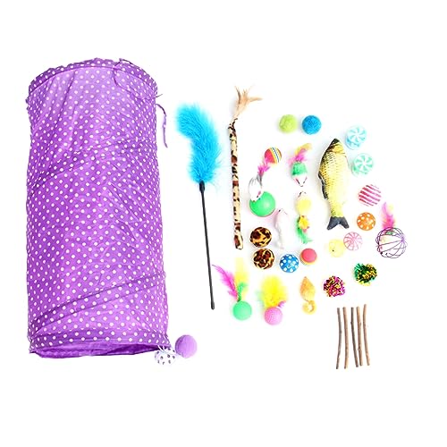 Kisangel 28-teiliges Katzenspielzeug-Set – Interaktives Spielzeug Für Katzen – Lustiges Necken Ratten Kratzen Jagen Haustierbedarf – Perfektes Für Katzen Kisangel 28-teiliges Katzenspielzeug-Set – Interaktives Spielzeug Für Katzen – Lustiges Necken Ratten Kratzen Jagen Haustierbedarf – Perfektes Für Katzen von Kisangel