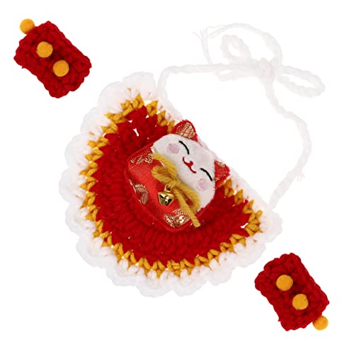 Kisangel 1 Satz Latzhandschuhe Hundelätzchen Hundehemden Bausatz Hundekleidung tierhandschuhe tierische bescherung gestrickte Kätzchenhandschuhe Katzenhandschuhe mit Latz Garn rot Kisangel 1 Satz Latzhandschuhe Hundelätzchen Hundehemden Bausatz Hundekleidung tierhandschuhe tierische bescherung gestrickte Kätzchenhandschuhe Katzenhandschuhe mit Latz Garn rot von Kisangel