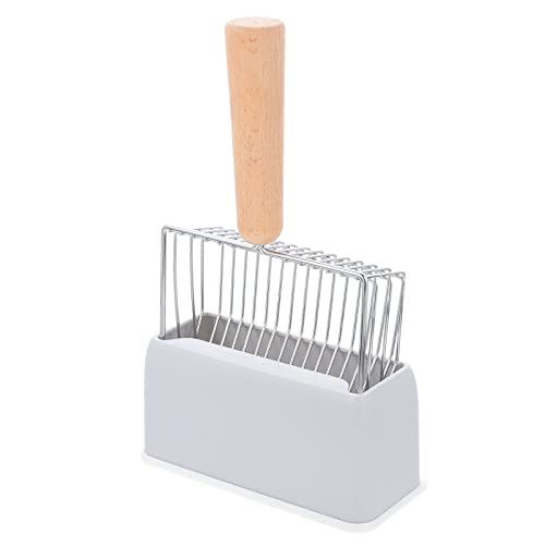 Kisangel 2pcs Große Katzenstreu Schaufel Set Holzgriff Für Haushalt Katze Poop Scooper von Kisangel