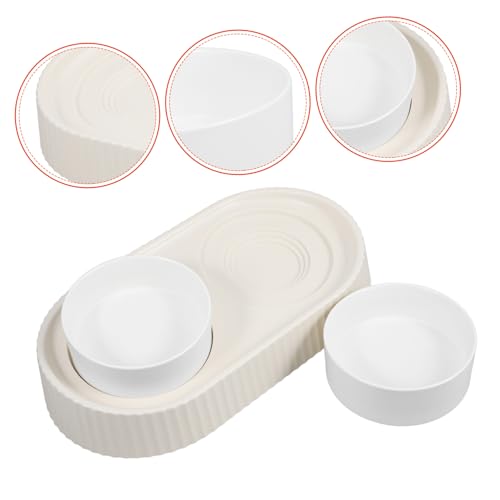 Kisangel Hundenapf-katzennapf-Set – Erhöhter Futternapf Mit Geneigtem Design Aus Keramik Und Pp Leicht Zu Reinigen Tierfreundlich Kisangel Hundenapf-katzennapf-Set – Erhöhter Futternapf Mit Geneigtem Design Aus Keramik Und Pp Leicht Zu Reinigen Tierfreundlich von Kisangel
