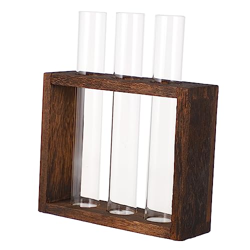 Kisangel Elegante Glas Pflanzer Holz Rahmen Reagenzglas Blume Anordnung Wasser Ausbreitung Station Für Kisangel Elegante Glas Pflanzer Holz Rahmen Reagenzglas Blume Anordnung Wasser Ausbreitung Station Für von Kisangel