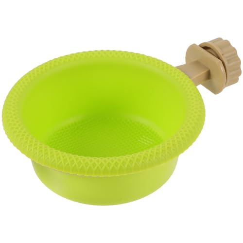 Kisangel 1 Satz Vogel Badewanne vogeltränke mit standfuß vogelbad vogelkäfig zubehör große Vogelkäfige für Papageien Papageienbaden Vogelzubehör Sittichbad für Käfig Plastik Light Green von Kisangel