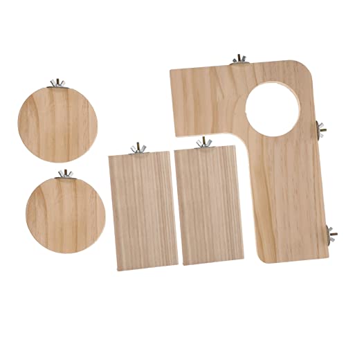 Kisangel 1 Satz Wooden Jumping Board für Kleine Haustiere Kletterbrett für Squirrel Chinchilla Co rutschfest Klettern von Kisangel