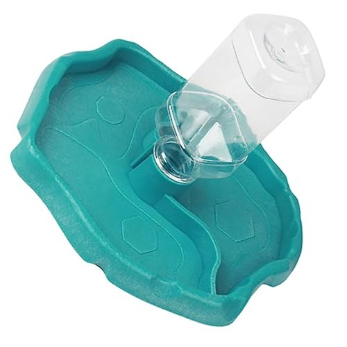 Kisangel 1 Satz automatische Wasserzufuhr Reptil Schildkrötenpanzer Chamäleon-Gecko- Wasserspender Fütterung Aquarium Echsenwasserfuttermittel Wassernapf Plastik von Kisangel