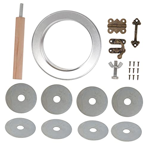 Kisangel Vogelnest-zuchtkasten-zubehör-Set Papageiennest-scharnier Hornknopf Für Nistkasten Mit 7 5 cm Durchmesser von Kisangel