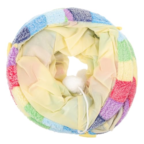 Kisangel 1 Stück Faltbarer Katzentunnel Interaktiver Rascheltunnel für Katzen Platzsparend Strapazierfähigem Material Niedliches Regenbogen Design für Haustierbesitzer Kisangel 1 Stück Faltbarer Katzentunnel Interaktiver Rascheltunnel für Katzen Platzsparend Strapazierfähigem Material Niedliches Regenbogen Design für Haustierbesitzer von Kisangel