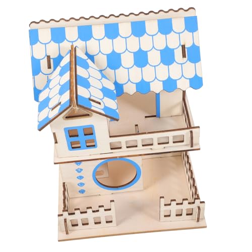 Kisangel 2-in-1 Hamsterhaus Treppen Log Dekorative Haustier Villa Für Haustiere Kisangel 2-in-1 Hamsterhaus Treppen Log Dekorative Haustier Villa Für Haustiere von Kisangel