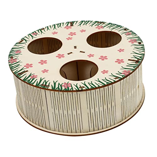 Kisangel 1 Stück Hamster Tunnel Labyrinth aus Holz Interaktives Kleintier für Meerschweinchen und Hamster Stressreduzierendes Haustier Zubehör Langlebig und Sicher für Stundenlangen Spaß von Kisangel