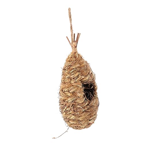 Kisangel 1 Stück Handgefertigtes Hibiskus Vogelhaus aus Naturmaterialien Kreatives Vogelnest für Garten und Balkon Dekoration für Vogelhalter von Kisangel