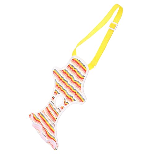 Kisangel 1 Stück Hündin Menstruationshose aus Waschbare und Atmungsaktive Hundewindel Pet Pantie für Weibliche Welpen Hygieneunterwäsche für Physiologische Phasen Orange Gestreift von Kisangel