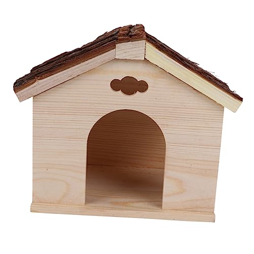 Kisangel 1 Stück Meerschweinchen für Kleintiere Squirrel Cabin für Chinchillas und Meerschweinchen Sicher und Leicht zu Reinigen Braun Khaki von Kisangel