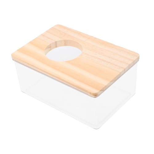 Kisangel 1stück Transparentes Sandbad Für Hamster Multifunktionale Badewanne Und Toilette Badewanne Für Kleintiere Praktischer Duschraum Für Hamster Und Meerschweinchen von Kisangel