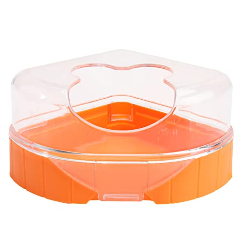 Kisangel Hamster Badezimmer Transparentes Hamsterbad aus Kunststoff Leicht zu Reinigen Langlebig für Kleine Haustiere Hamsterbadewanne für Frische Pflege von Kisangel