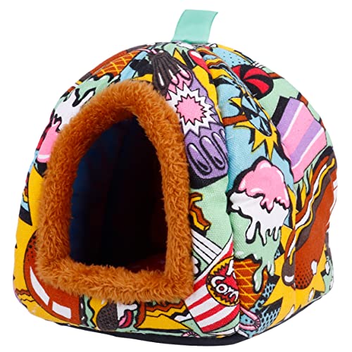 Kisangel 1 Stück Warmes Haustiernest Abnehmbares Hamsterbett Kreatives Schlafhaus für Kleintiere für Meerschweinchen Igel und Kuscheliges Design für und Kisangel 1 Stück Warmes Haustiernest Abnehmbares Hamsterbett Kreatives Schlafhaus für Kleintiere für Meerschweinchen Igel und Kuscheliges Design für und von Kisangel