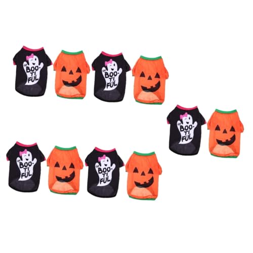 Kisangel 5 Sets Halloween-hundekleidung Bequem Und Atmungsaktiv Hunde-Halloween-kostüme Für Haustier-Cosplay 2 Stück X 5 Kisangel 5 Sets Halloween-hundekleidung Bequem Und Atmungsaktiv Hunde-Halloween-kostüme Für Haustier-Cosplay 2 Stück X 5 von Kisangel