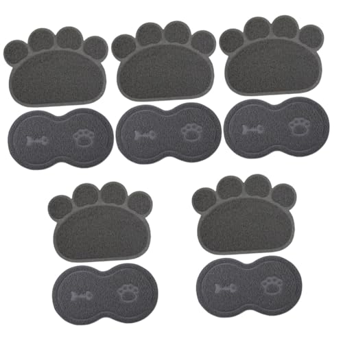 Kisangel 10 STK Haustiermatte Haustier rutschfeste Matte Haustierfuttermatten für den Boden Hunde Matte hundepolster Tischsets Tischset für Katzenfutter Futtermatte für Hunde Welpen Teppich von Kisangel